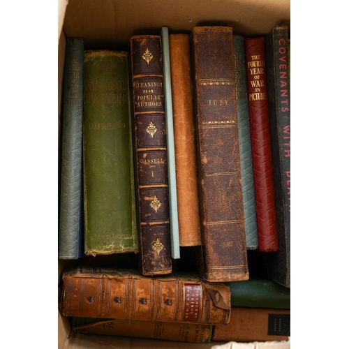 749 - Assorted 19th and 20th Century books including; The Penny Magazine 1832; Judy 1885; The Windsor Diar... 