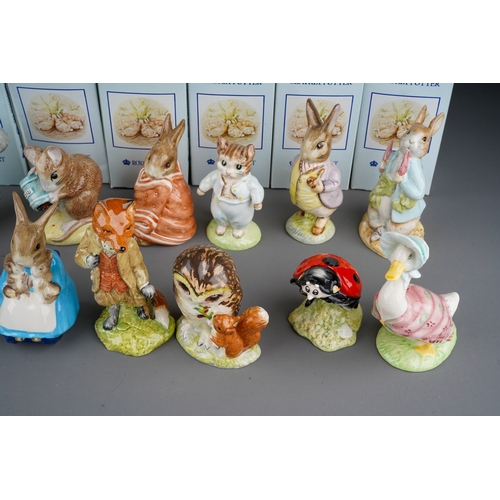 38 - Royal Albert, The World of Beatrix Potter all boxed to include; Babbity Bumble, Mr Tod, Peter Postba... 