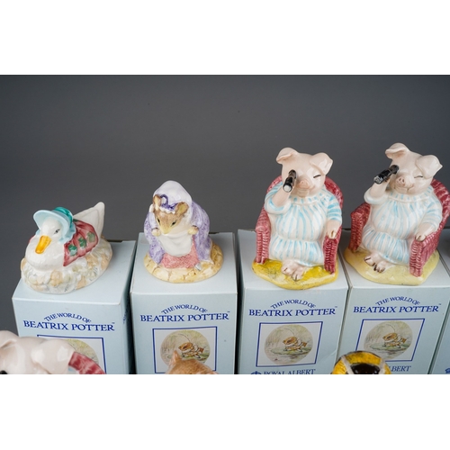 45 - Royal Albert, The World of Beatrix Potter all boxed to include; Little Pig Robinson, Lady Mouse, Lit... 