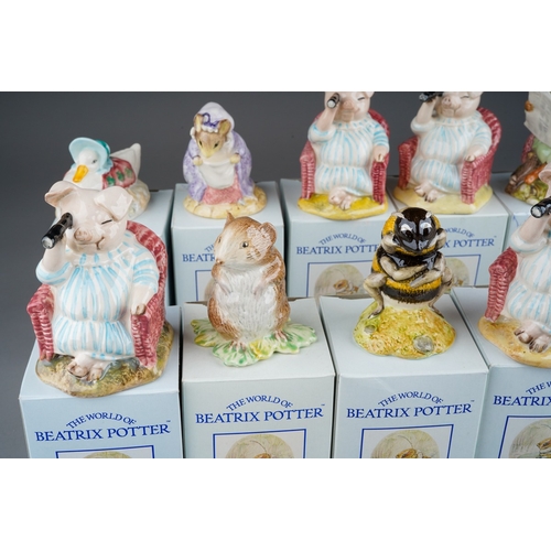 45 - Royal Albert, The World of Beatrix Potter all boxed to include; Little Pig Robinson, Lady Mouse, Lit... 