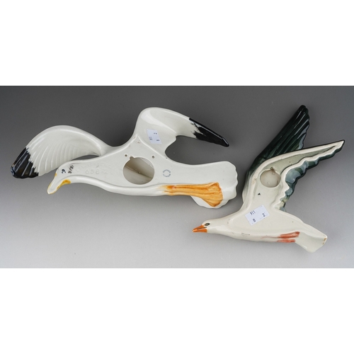 62 - Two Beswick Seagull wall plaques, comprising model nos 658-2 and 922-3, printed and impressed marks,... 