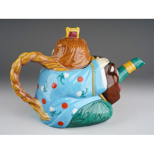 117 - Minton majolica style archive collection China man teapot limited edition of 2500 this is no 761 in ... 