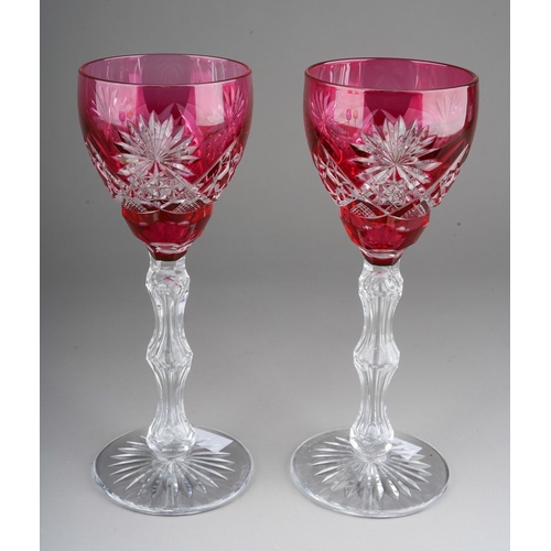 139 - Two Val St Lambert signed glasses