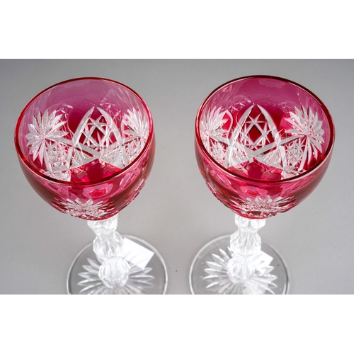 139 - Two Val St Lambert signed glasses