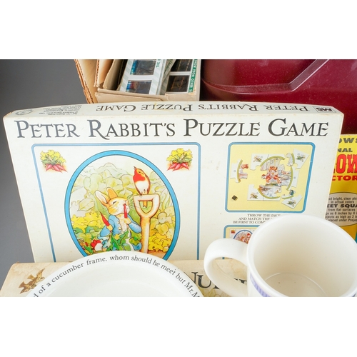 247 - A Peter Rabbit Wedgwood nursery set boxed together with further World of Beatrix Potter including so... 