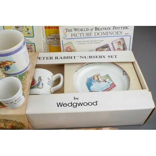 247 - A Peter Rabbit Wedgwood nursery set boxed together with further World of Beatrix Potter including so... 