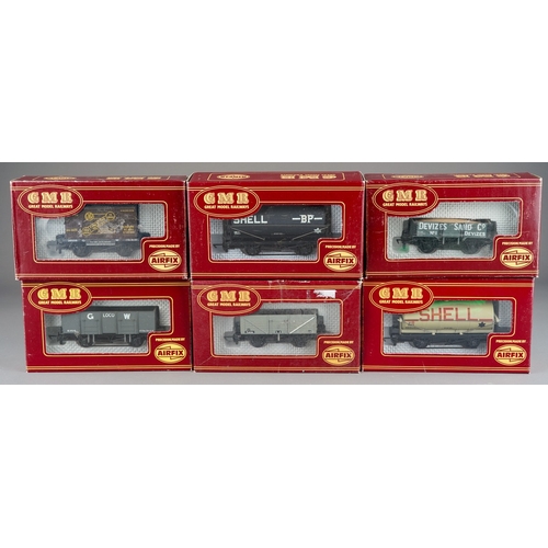 275 - 6 x Airfix Great Model Railways Wagons to include Shell Petrol, GWR Door to Door, Devizes Sand Compa... 