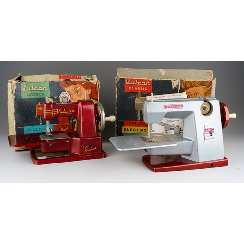 282 - Two boxed Vulcan Child's sewing machines, comprising a Classic 