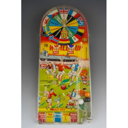 286 - A Marx Toys 1966 World Cup bagatelle game featuring World Cup Willy, length 34cm