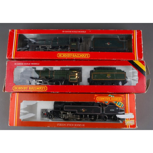 356 - 3 Hornby OO Gauge Locomotives to include BR Patriot 45500, Stanier Class 5 No. 44932 (BR Preserved L... 