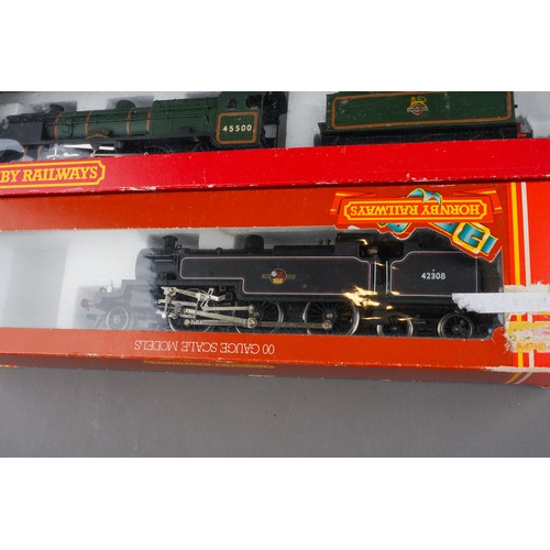 356 - 3 Hornby OO Gauge Locomotives to include BR Patriot 45500, Stanier Class 5 No. 44932 (BR Preserved L... 