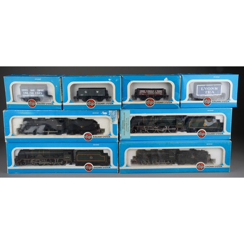 357 - 4 OO Gauge Airfix Locomotives and 4 Airfix Wagons to include Royal Scott BR Livery 54121-3 x 2, 4F F... 