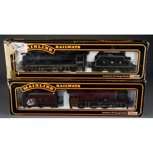 359 - Palitoy Mainline Railways 2 x 00 Gauge to include Parallel Boiler Scot LMSR Crimson 'Old Contemptibl... 