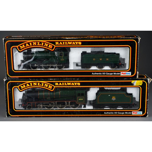 365 - Palitoy Mainline Railways 00 Gauge Locomotives x 2 to include 4-6-0 Jubilee Class 6P BR Green and 0-... 