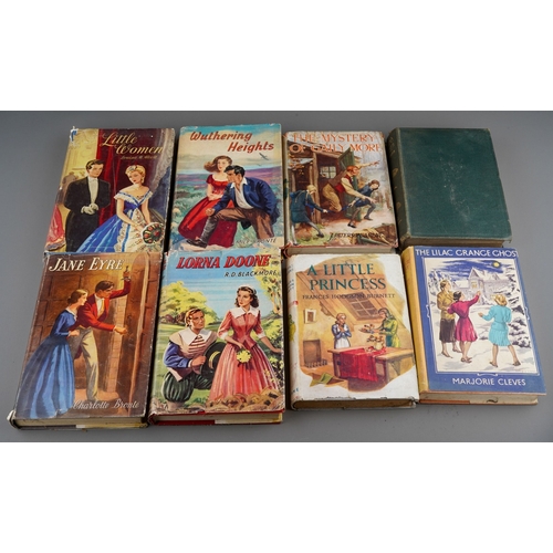 426 - A collection of eight novels, Regent Classics and others, including Lorna Doone, Jane Eyre, Little W... 