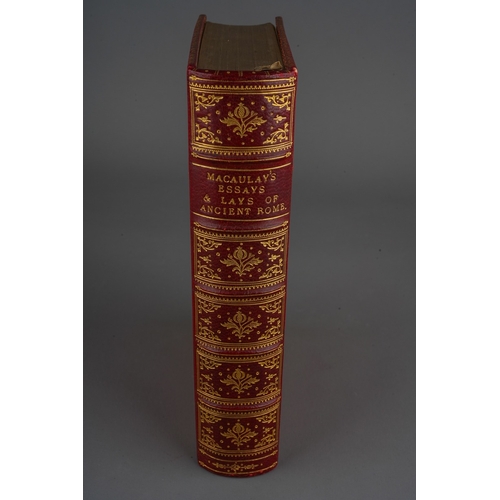 438 - Lord Macaulay`s Essays and Lays of Ancient Rome (Authorised Edition)., published 1885, London, Longm... 