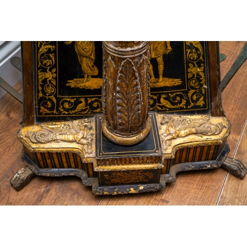 447 - A fine and impressive early 19th century 8 pedal harp, with owners inscription 'Barry, No 25 King St... 