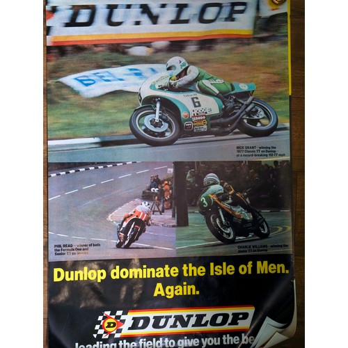 451 - Vintage posters to include: Michelin, Porsche, various motor and bike racing themes (10)