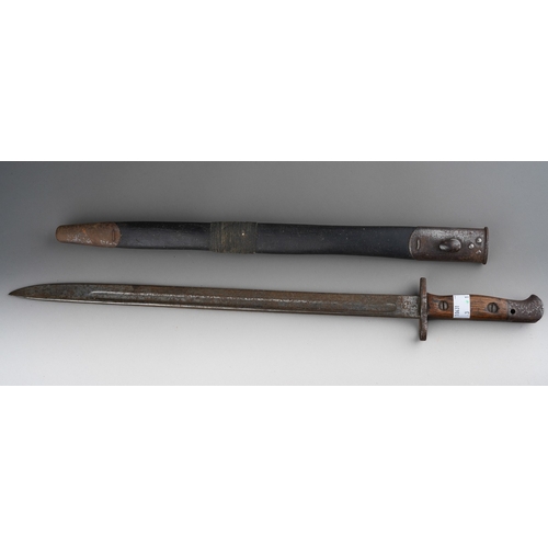 459 - WWI British 1907 Bayonet and Scabbard, stamped