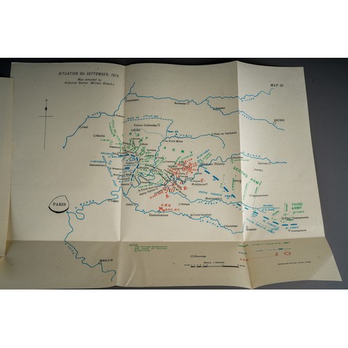 464 - Three maps to include WWI era military maps No 15 and No 26. Dated 9th September 1914 and 30th Augus... 