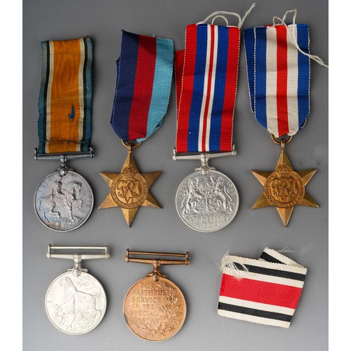 471 - Two WWI medals including War awarded to 1187 PTE A TURNER S.STAFF R and Special Constabulary awarded... 