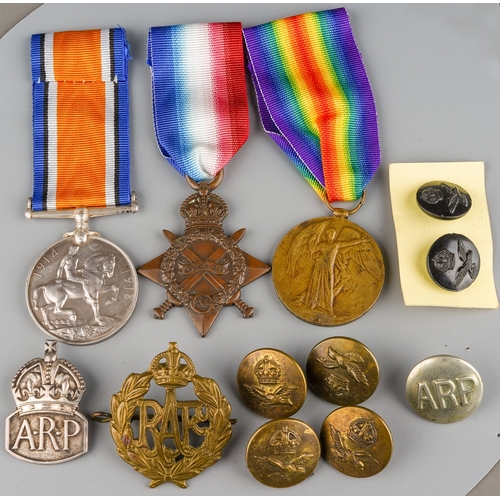 474 - WW1 British 1914-15 Star erased and re-named to PTE J McClean 3277, Victory Medal to 3277 PTE J McCl... 