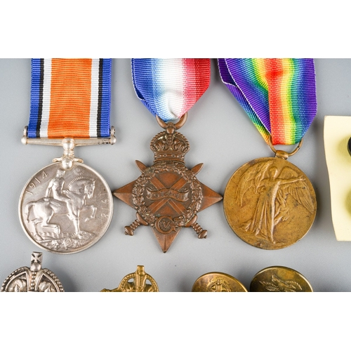 474 - WW1 British 1914-15 Star erased and re-named to PTE J McClean 3277, Victory Medal to 3277 PTE J McCl... 