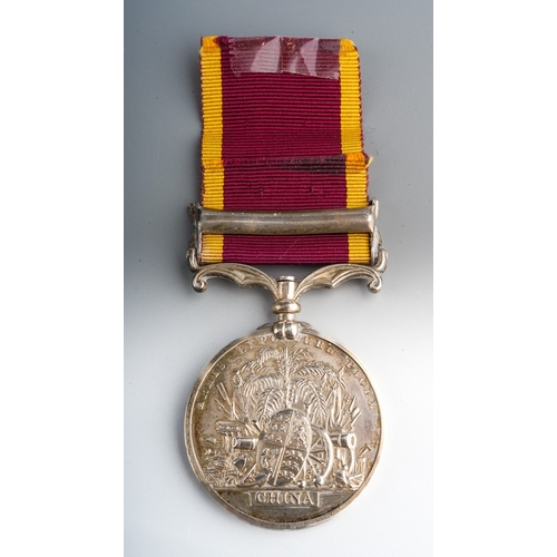 482 - Second China War Medal ‘ Taku Forts 1860’ to J Down AB HMS Snap. An officially impressed example. 
C... 