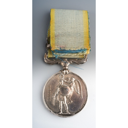 488 - A Crimean War Medal 

Crimea 1854-56, Sebastopol clasp. Looks to be contemporarily engraved ‘ F. Mat... 