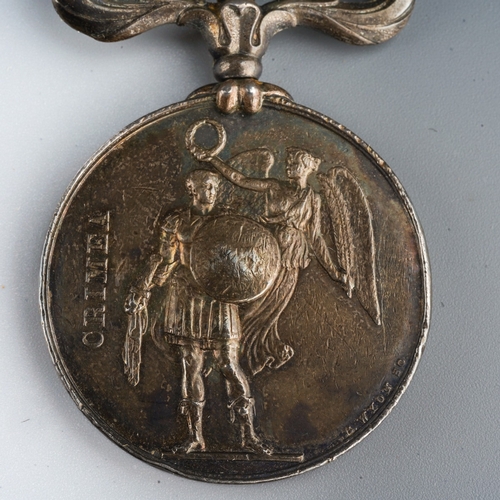 489 - A two clasp Crimean War Medal 

Crimea 1854-56, 2 clasps Balaklava and Sebastopol. Unnamed as issued... 