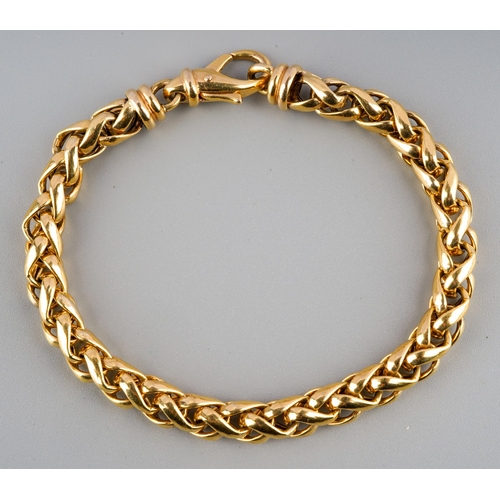 659 - 9 k gold link bracelet, marked 375, gross weight 11.4g