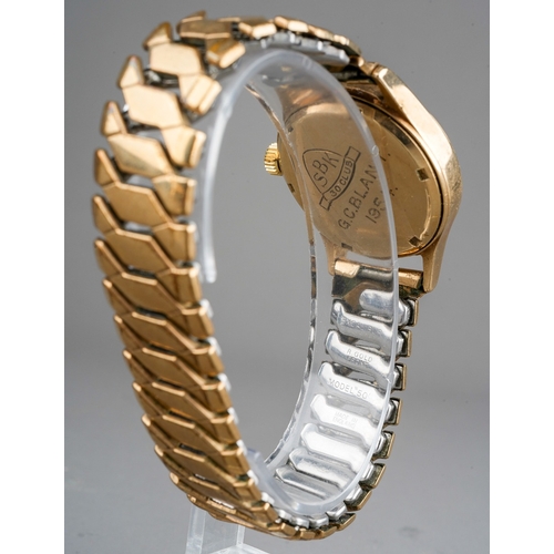 780 - Men's 9ct gold Hefik wristwatch