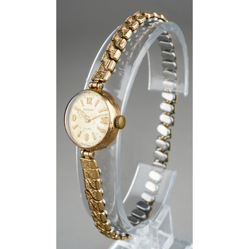 783 - Ladies Rotary 9 ct gold wrist watch