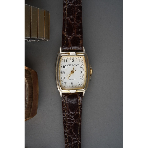 798 - Omega 9 ct gold wrist watch and other assorted watches to include sekonda, timex and 3 ladies vintag... 