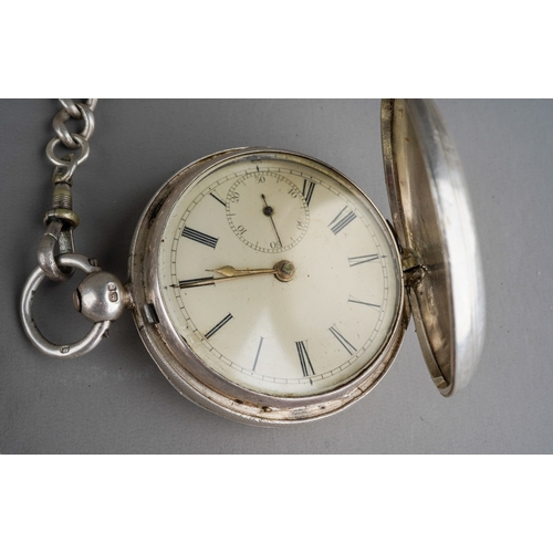 806 - A William IV silver open faced enamel dial key wound pocket watch by T Cox Savory 47 Cornhill London... 