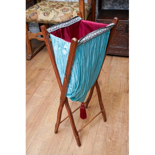 953 - A Victorian style mahogany chamber pot cabinet, the top  with sliding sections opening to reveal cup... 