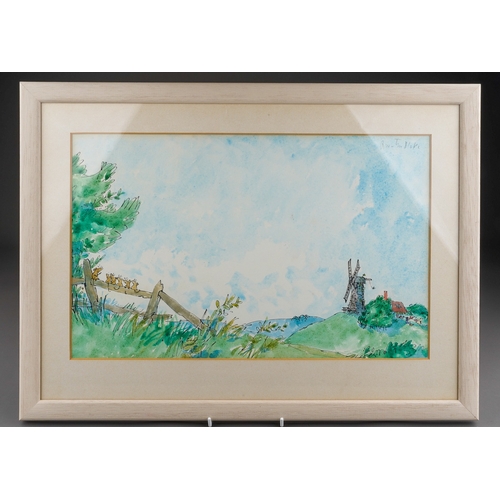 980 - Sir Quentin Blake CBE RDI HRWS (British b.1932)
Mice with Windmill beyond (Mouse Trouble)
watercolou... 