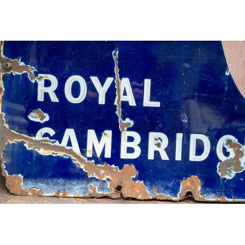 216 - Advertising Interest: A Palethorpes' Royal Cambridge  pictorial enamel sign, advertising a link of s... 