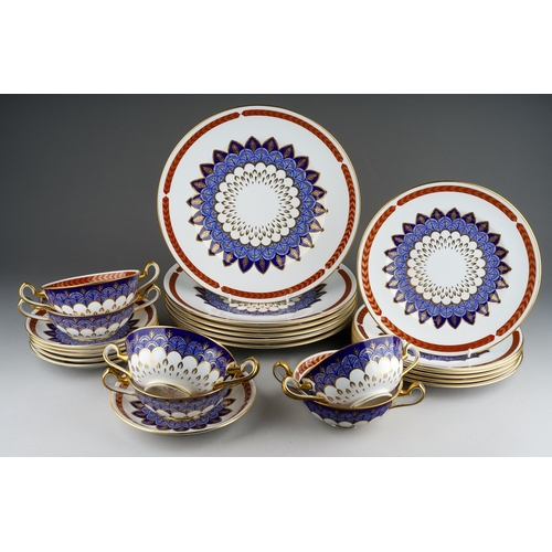 293 - A twenty four piece Royal Crown Derby Quail pattern part dinner service, comprising six dinner plate... 