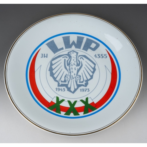 299 - A Talerz Wawel porcelain plate commemorating thirty years of the Polish Forces 