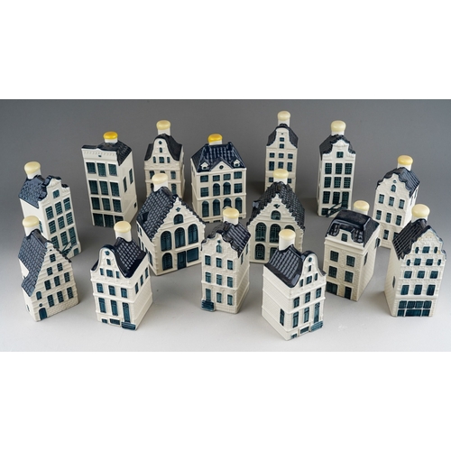 499 - A collection of KLM Blue Delft's houses, Bols Amsterdam 1575 to include the numbers 40(x3), 41, 42, ... 