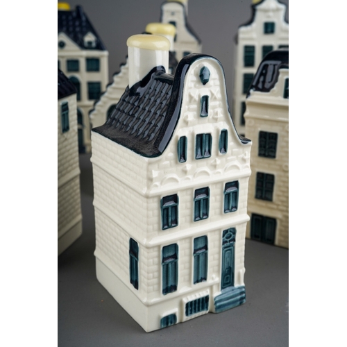 499 - A collection of KLM Blue Delft's houses, Bols Amsterdam 1575 to include the numbers 40(x3), 41, 42, ... 