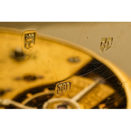 773 - 18 ct gold pocket watch, fully hallmarked, engraved on the back Henry Turner Salford No 4098, gross ... 