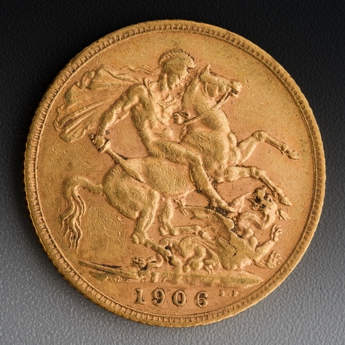 790 - 1906 gold full sovereign