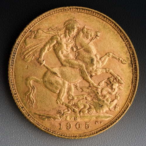 792 - 1905 gold full sovereign