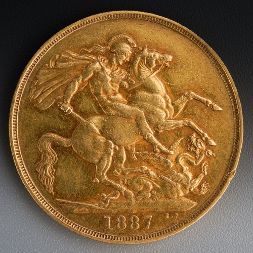 860 - 1887 £2 22 ct gold coin