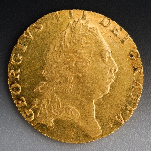 861 - A George III Gold Spade Guinea, 1798, obverse Laureate portrait of King George III right, reverse cr... 