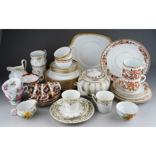 893 - A Royal Staffordshire Georgian style part tea set including 11 cups, 11 saucers and 11 plates, sugar... 