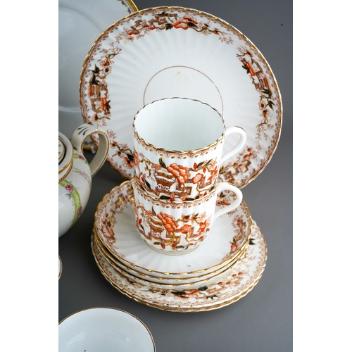 893 - A Royal Staffordshire Georgian style part tea set including 11 cups, 11 saucers and 11 plates, sugar... 