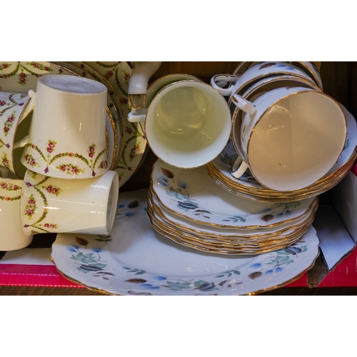 893 - A Royal Staffordshire Georgian style part tea set including 11 cups, 11 saucers and 11 plates, sugar... 